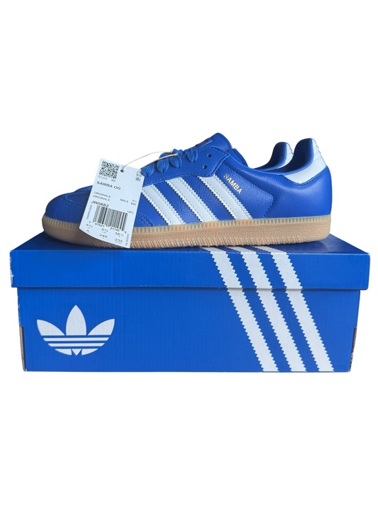 adidas Shoes - adidas Samba OG Blue White Gum Sneakers Womens 7 / Mens 6 NWT JR0882 w/ Box